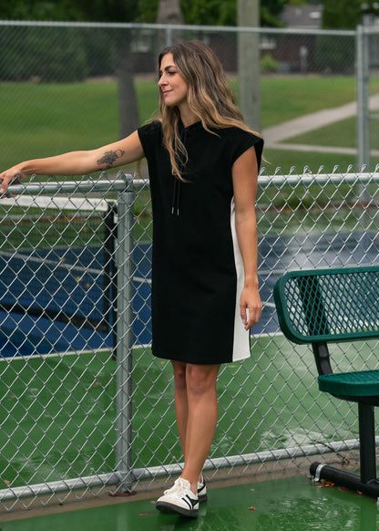 Asher Hooded Sweatshirt Dress