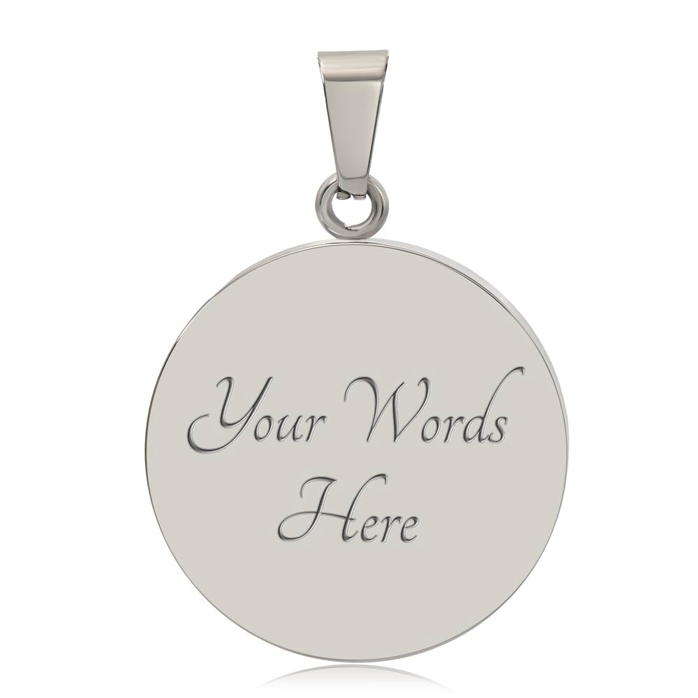 Are You Nuts? Funny Squirrel Round Graphic Necklace