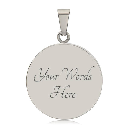 Are You Nuts? Funny Squirrel Round Graphic Necklace