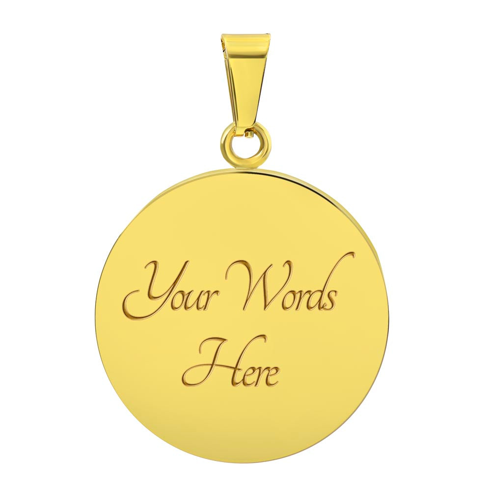 Are You Nuts? Funny Squirrel Round Graphic Necklace