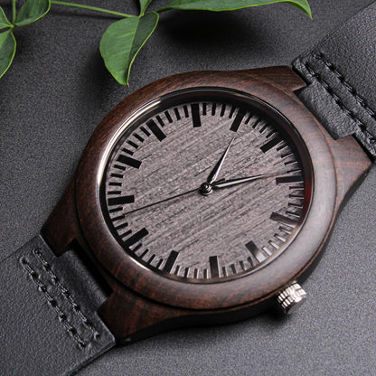 Legends are Made in the Wild Deer Hunter Engraved Wooden Watch