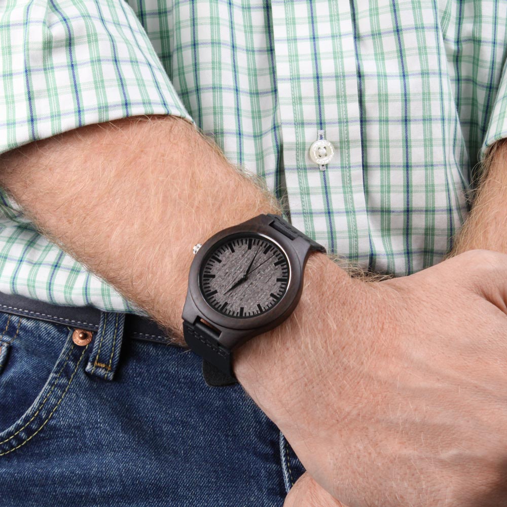 Child of God Engraved Wooden Watch