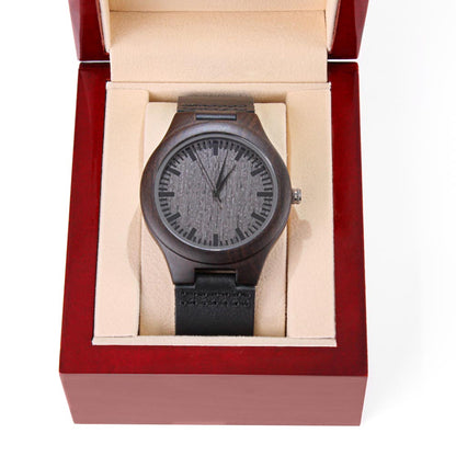 Come to Me I'll Give You Rest Faith Based Engraved Wooden Watch