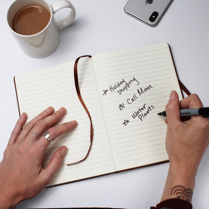 Believe Dream Achieve Graphic Leather Journal Notebook