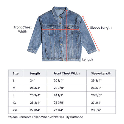 250 Years of Freedom USA Men's Blue Denim Jacket