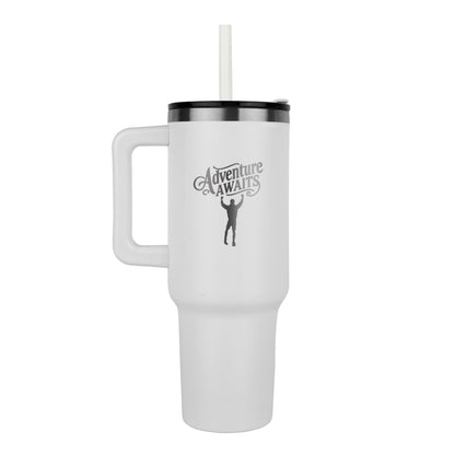Adventure Awaits Graduation Pinnacle Engraved 40 oz Tumbler