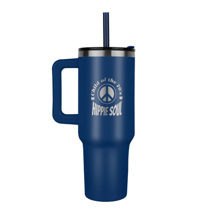 Child of the 70's Hippie Soul Pinnacle 40oz Engraved Tumbler