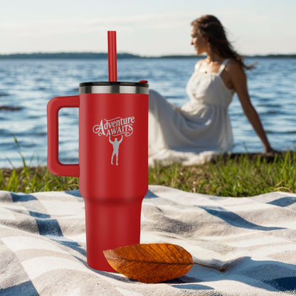 Adventure Awaits Graduation Pinnacle Engraved 40 oz Tumbler
