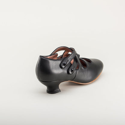 Astoria Edwardian Leather Shoes (Black)