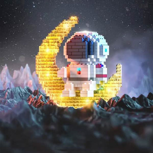 Astronaut Building Blocks LED Glowing Toys