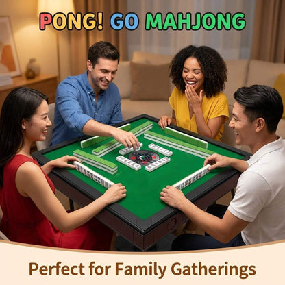 Automatic Ultra-Thin Foldable Mahjong Table With Two 152 42MM Tile Sets (SAK82950)