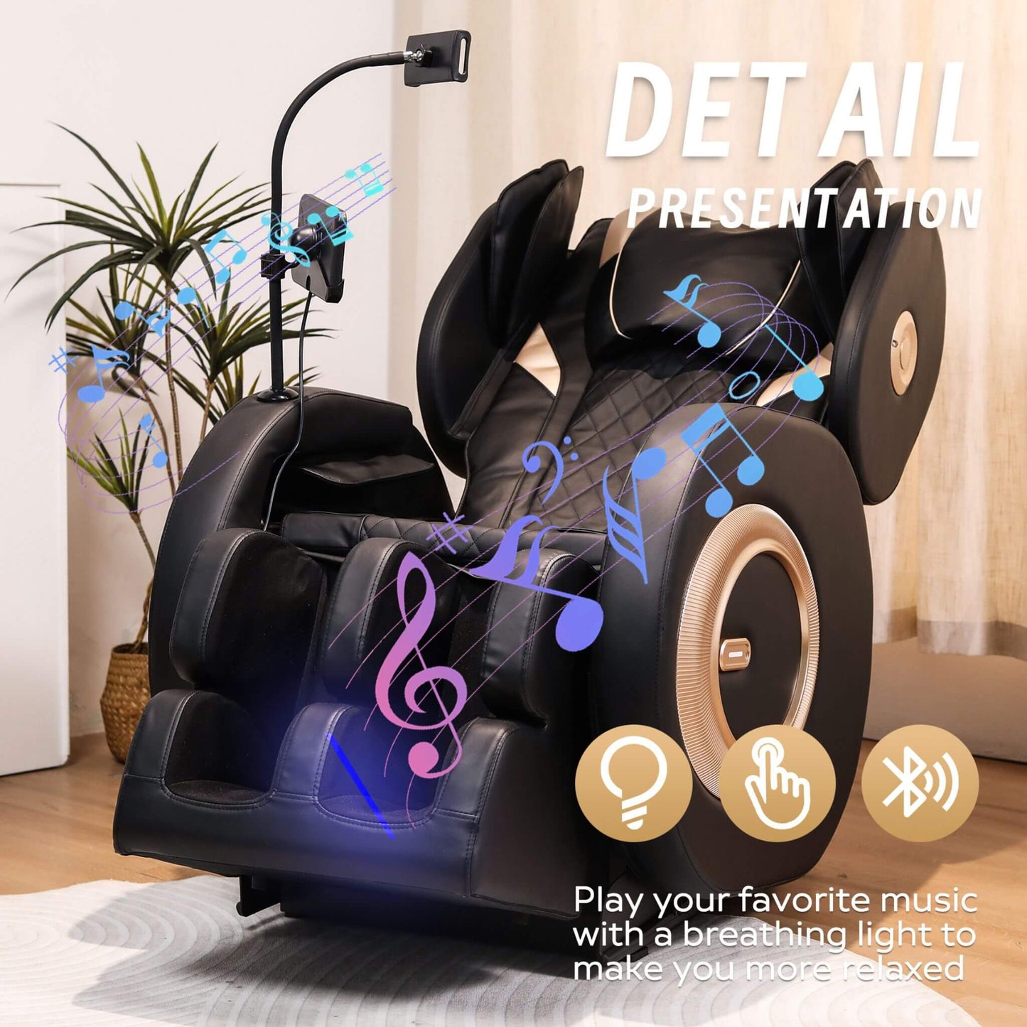 Airvana Tranquil Automatic Zero-Gravity Massage Recliner Chair With Full Body Air Pressure (SAK76018)