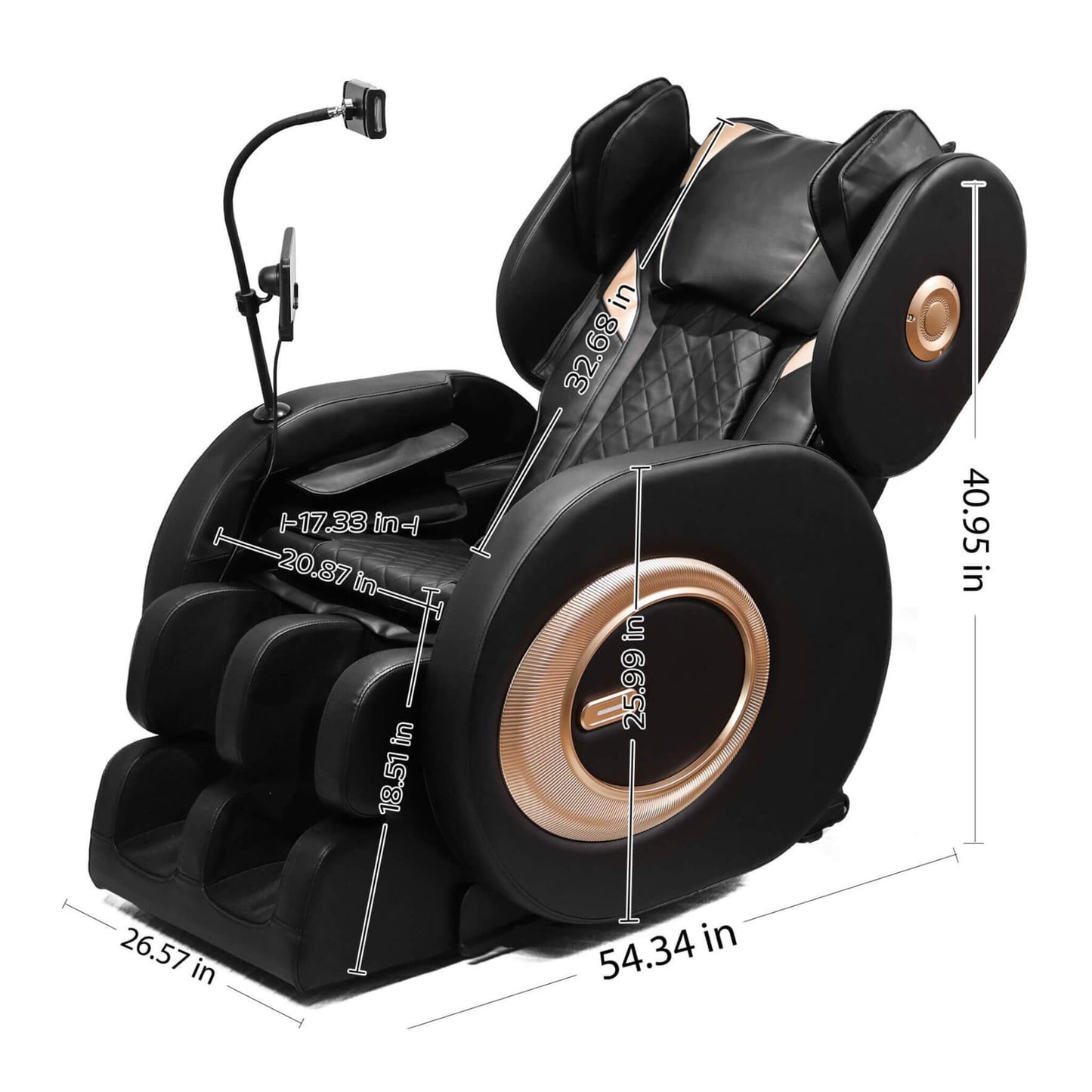 Airvana Tranquil Automatic Zero-Gravity Massage Recliner Chair With Full Body Air Pressure (SAK76018)