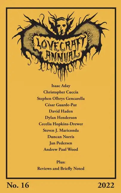 Lovecraft Annual No. 16 (2022) - Paperback