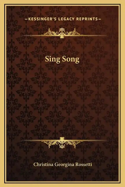 Sing Song - Hardcover