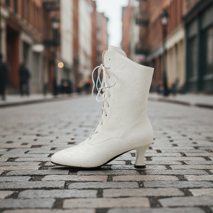 Women’s Pointed-Toe Kitten-Heel Boots | Autumn Winter Chic