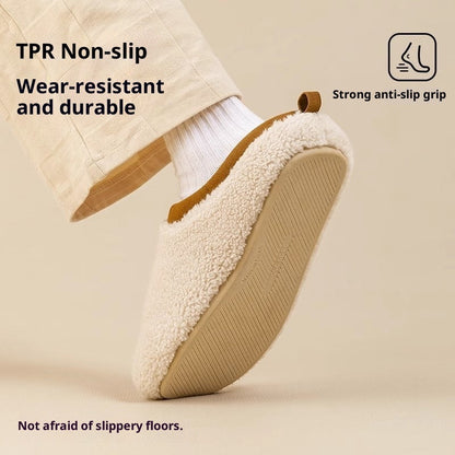 Home Indoor Non-slip Warm Velvet Cotton Slippers Women's