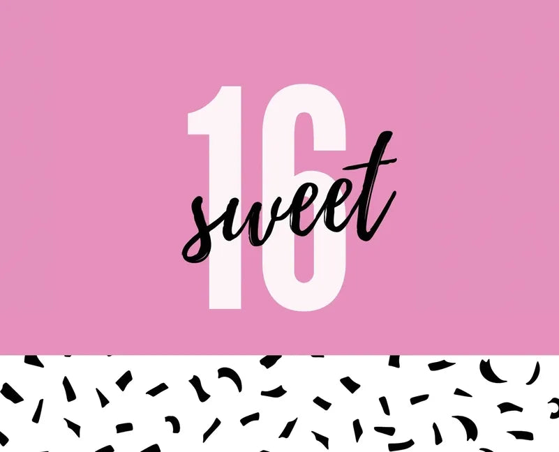 Happy 16th Birthday Guest Book (Landscape Hardcover): Sweet Sixteen Guest book, party and birthday celebrations decor, memory book, 16th birthday, hap - Hardcover