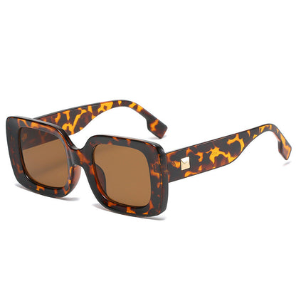Retro Square Large Frame Sunglasses – INS Style Shades