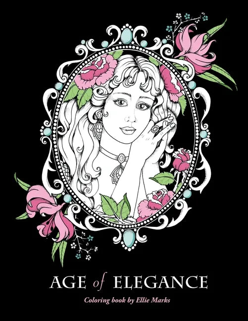 Age of Elegance: Coloring book by Ellie Marks - Paperback