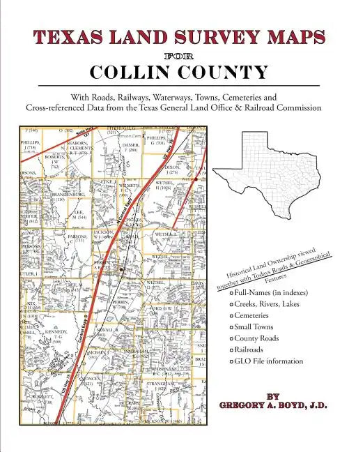 Texas Land Survey Maps for Collin County - Paperback