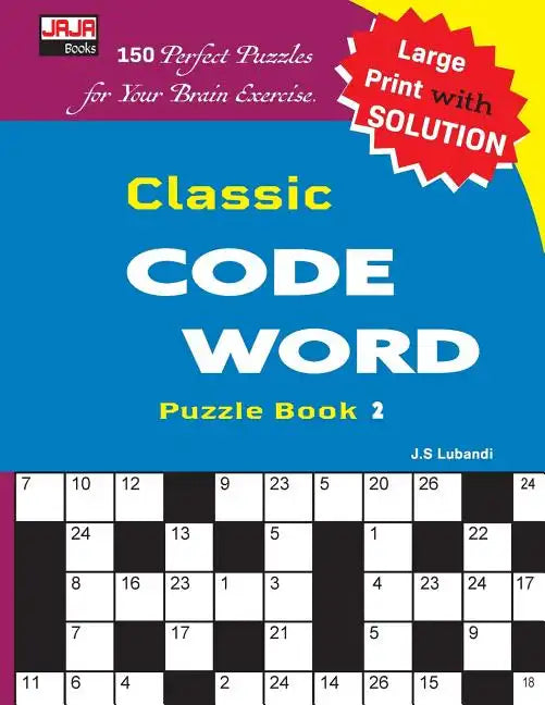 Classic CODE WORD Puzzle Book - Paperback