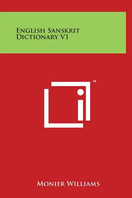 English Sanskrit Dictionary V1 - Hardcover
