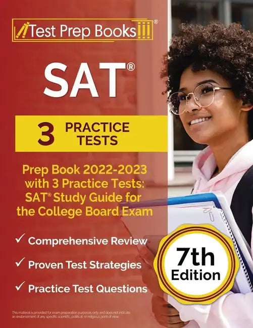 SAT Prep Book 2022 - 2023 with 3 Practice Tests: SAT Study Guide for the College Board Exam [7th Edition] - Paperback