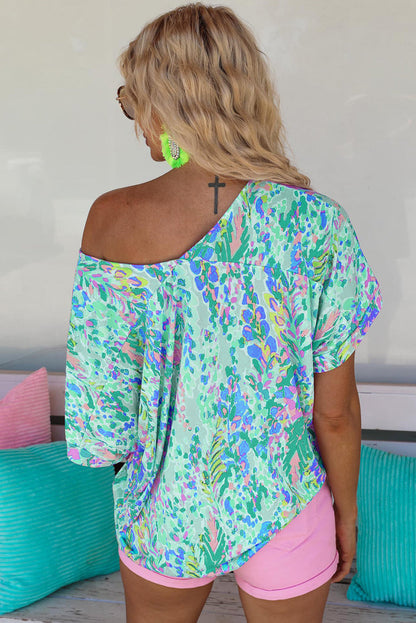 Loose Painted Floral Tee