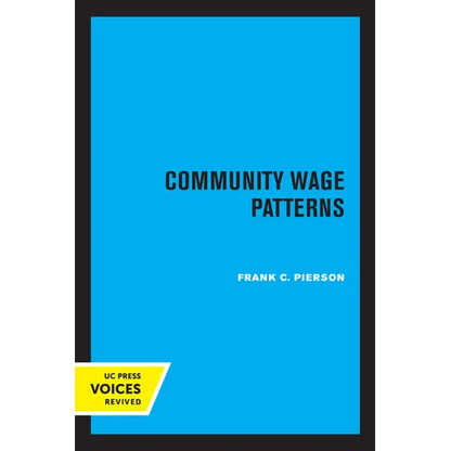 Community Wage Patterns - Paperback