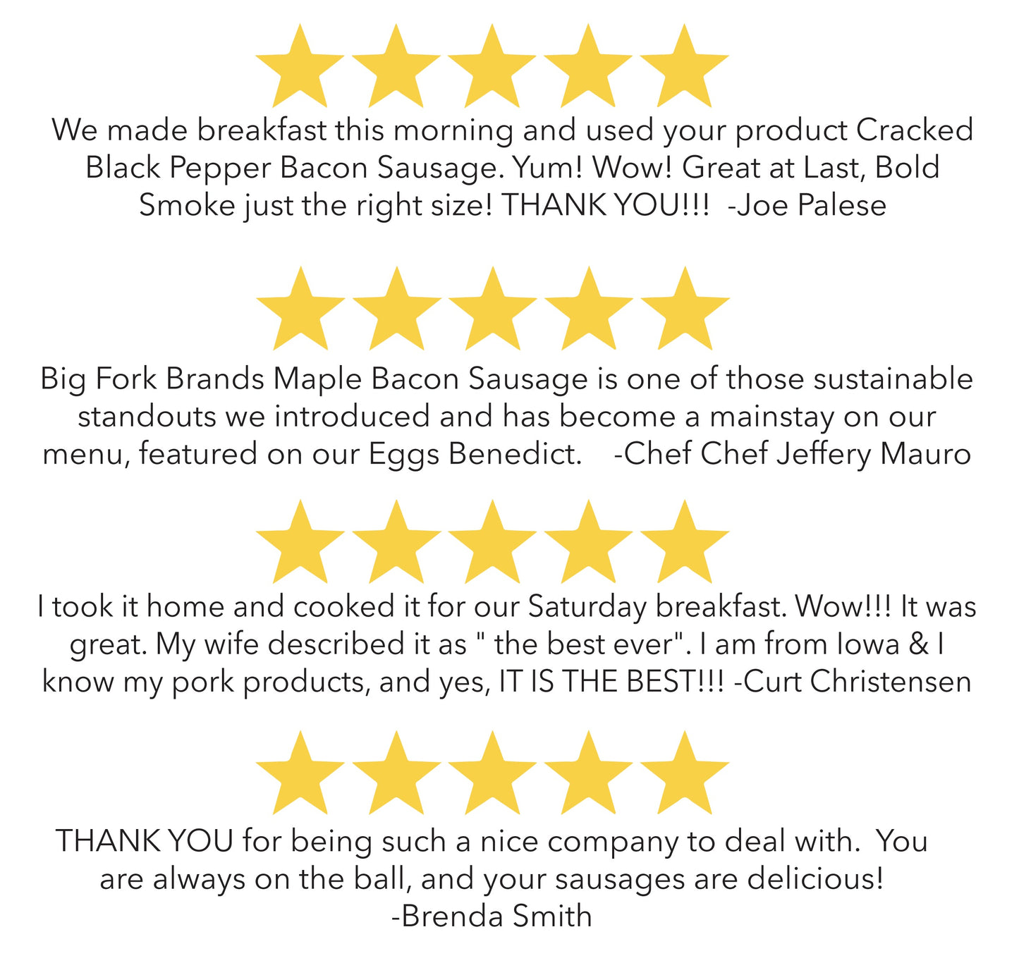 The Bacon Sausage Collection - All Five Flavors