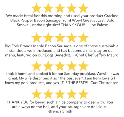 The Bacon Sausage Collection - All Five Flavors