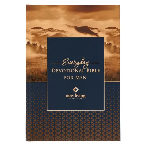 NLT Holy Bible Everyday Devotional Bible for Men New Living Translation - Hardcover