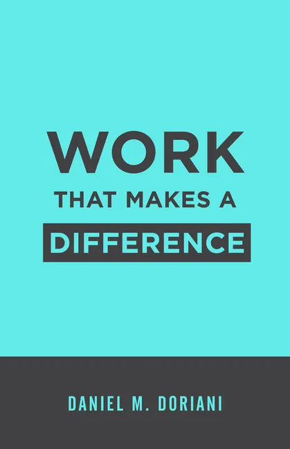 Work That Makes a Difference - Paperback