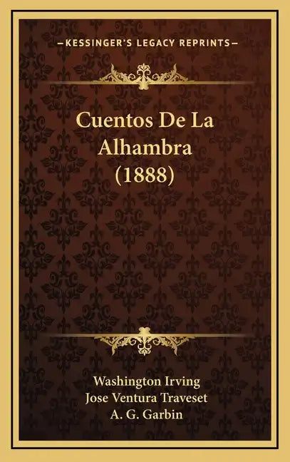 Cuentos De La Alhambra (1888) - Hardcover