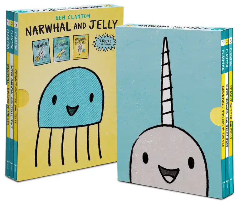 Narwhal and Jelly Box Set (Paperback Books 1, 2, 3, and Poster) - Paperback