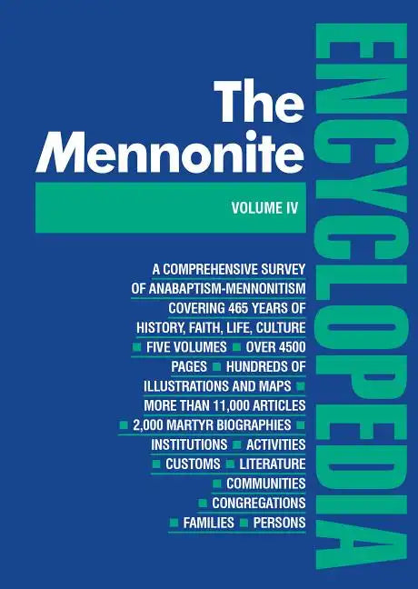 Mennonite Encyclopedia/ Vol 4: Volume 4 - Hardcover