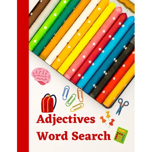 Adjectives Word Search: English grammar puzzle activity book - Paperback