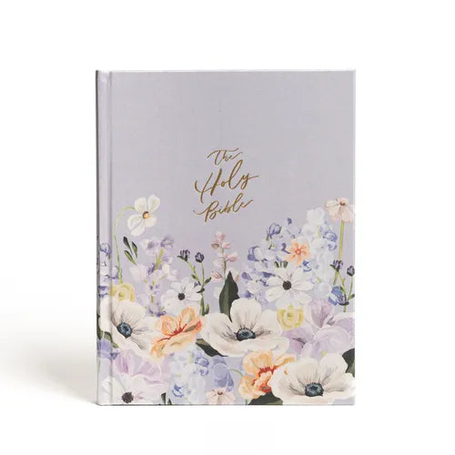 CSB Notetaking Bible, Large Print Hosanna Revival Edition, Lavender/Peach Cloth Over Board: The Holy Bible - Hardcover