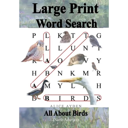 Large Print Word Search: All About Birds (North America) - Paperback