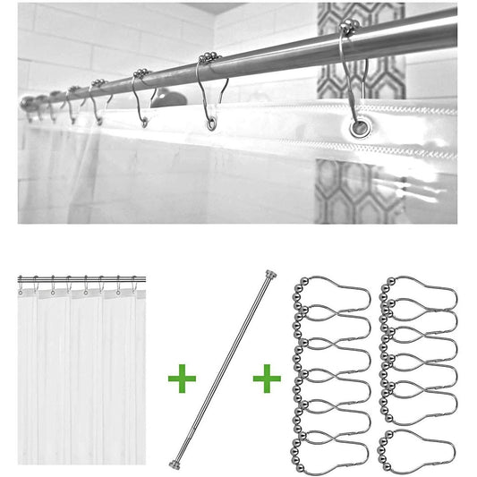 Bolford Shower Curtain & Rod Set