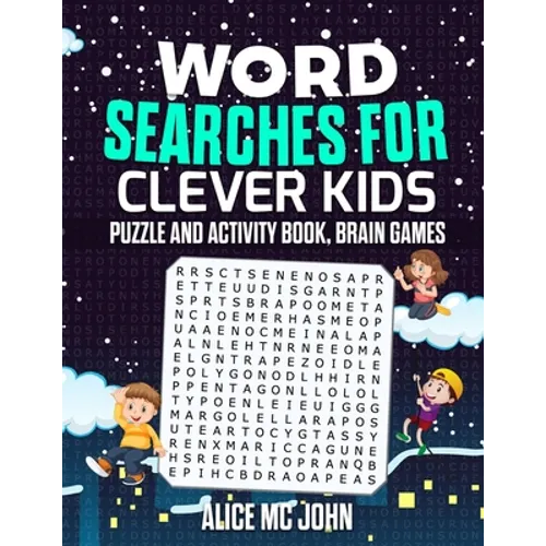 Word Search for Clever Kids: Puzzle and Activity Book, Brain Games - Paperback