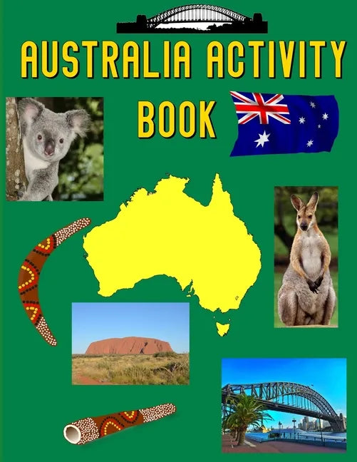Australia Activity Book: Coloring Pages and Wordsearch - Paperback