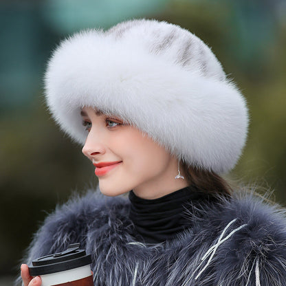 Women’s Outdoor Warm Fur Hat – Winter Cold-Weather Protection Hat