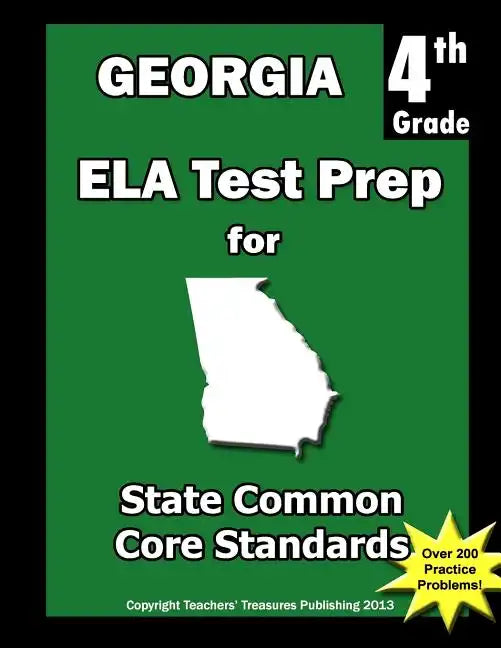 Georgia 4th Grade ELA Test Prep: Common Core Learning Standards - Paperback