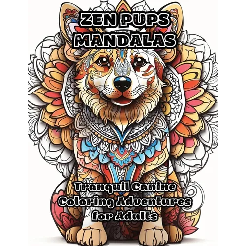 Zen Pups Mandalas: Tranquil Canine Coloring Adventures for Adults - Paperback