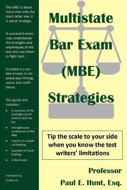 Multistate Bar Exam (Mbe) Strategies - Paperback