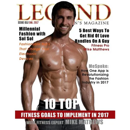 Legend Men's Magazine: 10 Top Fitness Goals to Implement in 2017 - Paperback