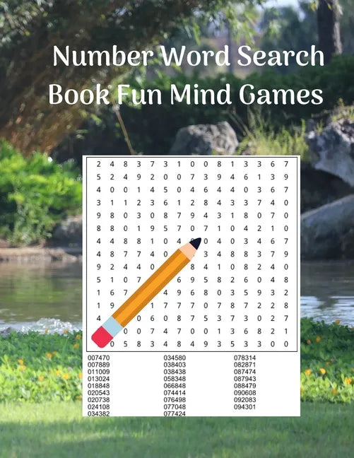 Number Word Search Book Fun Mind Games: 100 Exciting Number Puzzles for Adults - Paperback