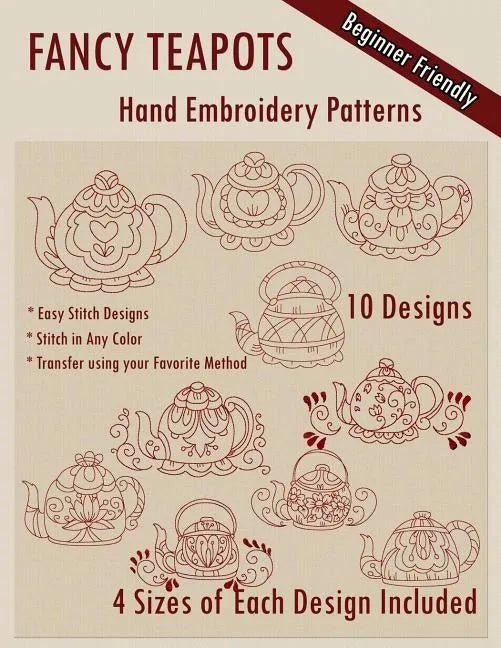 Fancy Teapots Hand Embroidery Patterns - Paperback
